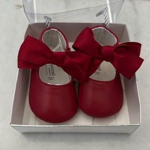 BRAND NEW Beautiful Red Ballerina Baby Shoes